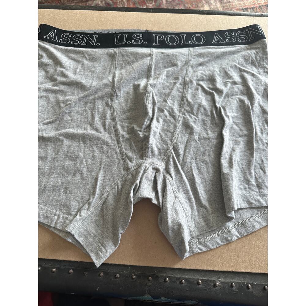 US POLO ASS’N men’s underwear boxer briefs grey XL